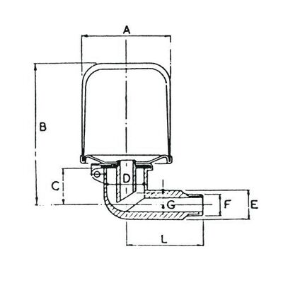 Constant Level Oilers 51 mm Durchmesser, G 1/4" Inhalt 85 ccm, Behälter aus Kunststoff Körper aus Zink-Druckguss