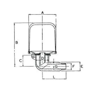 Constant Level Oilers 61 mm Durchmesser, G 1/4", Inhalt 120 ccm, Glasbehälter abschraubbar Körper aus Zink-Druckguss