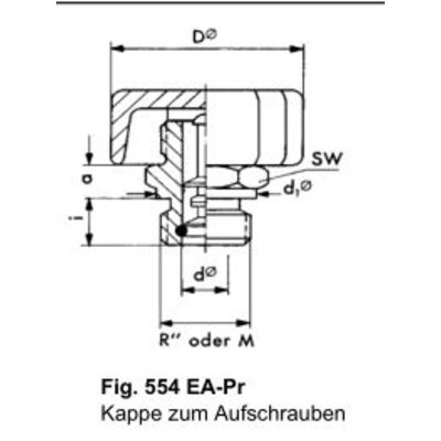 Entlüfter- und Füllstutzen zum Einschrauben mit Prallplatte