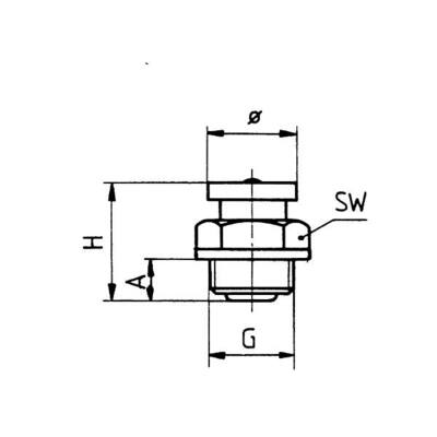 Flachschmiernippel M1 1/4" WW, 16 mm Kopf, SW 17, DIN 3404, Form A, Stahl verzinkt