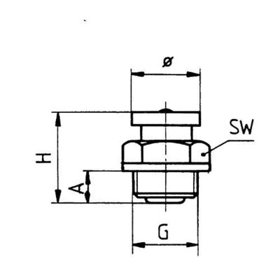 Flachschmiernippel M1 G 1/8", 16 mm Kopf, SW 17, DIN 3404, Form A, Stahl verzinkt