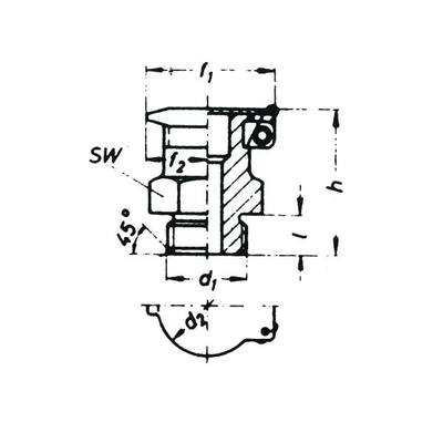 Klappöler, DIN 3410 Form C1 Größe 3