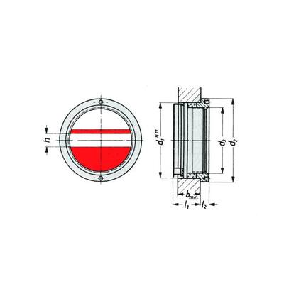 Ölaugen System LOEWE, Gr.16 mit roter Markierung