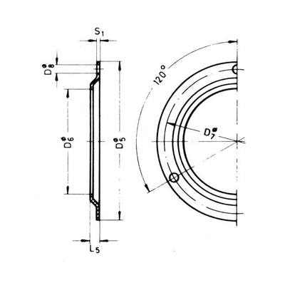 Sicherungsring für TEPRO-Ölschauglas, Gr. 100