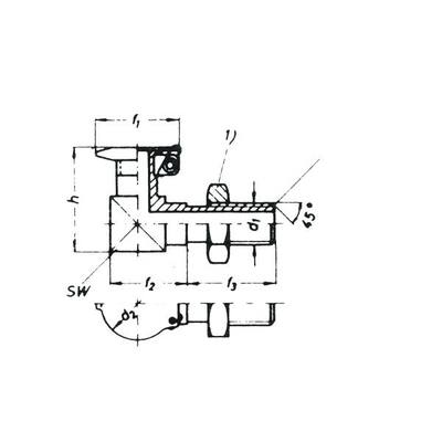 Winkel-Klappöler, DIN 3410 Form C2 Größe 2